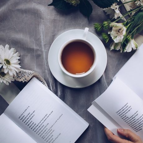 tea time, poetry, coffee